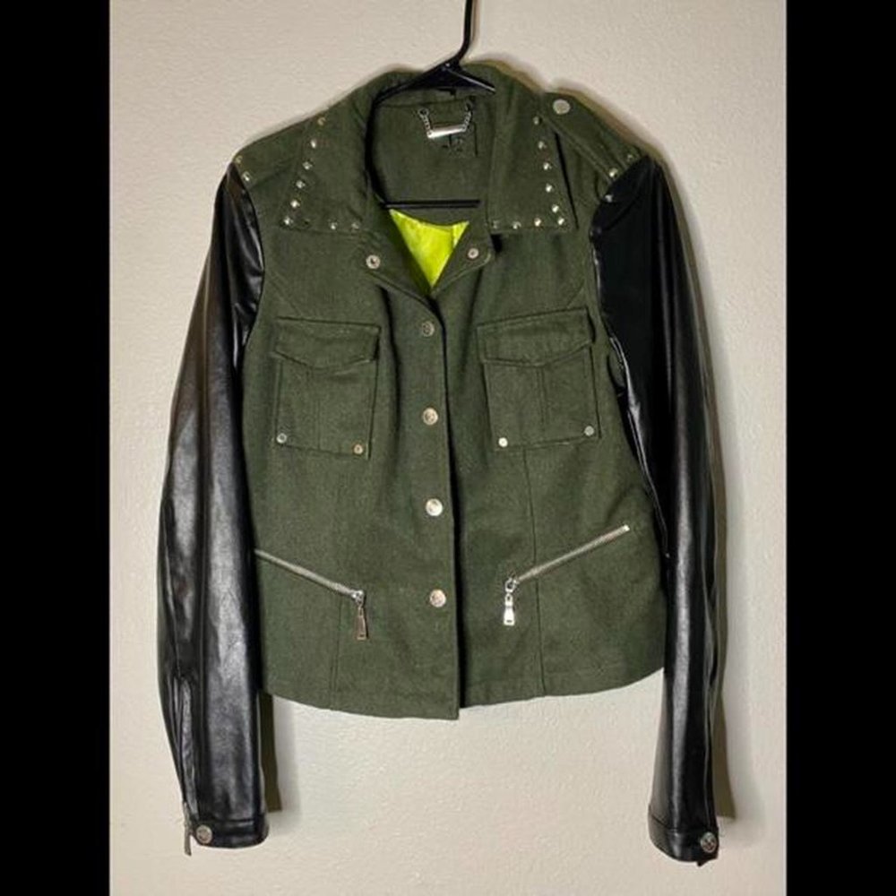 J2 military green bomber jacket